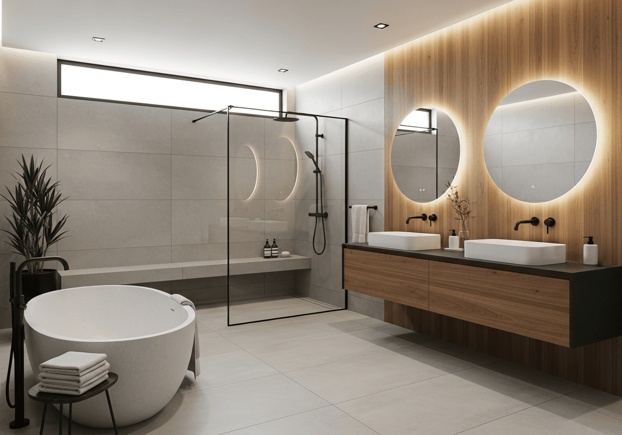 Spa-like bathroom